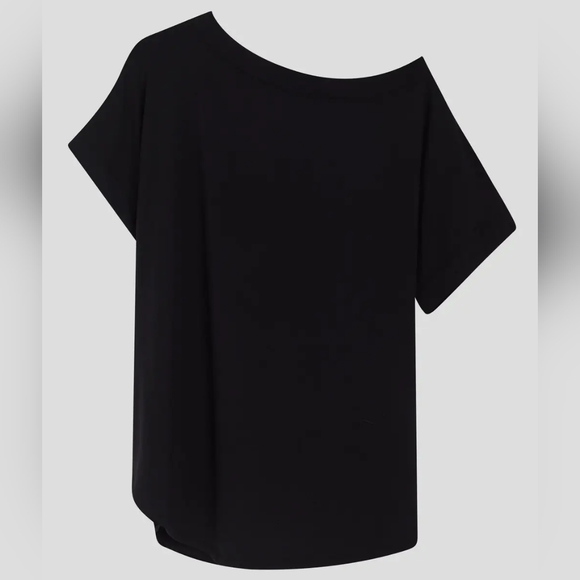 Universal Standard Dolci Short Sleeve Top Black Size 2X | 30-32 - Picture 7 of 9